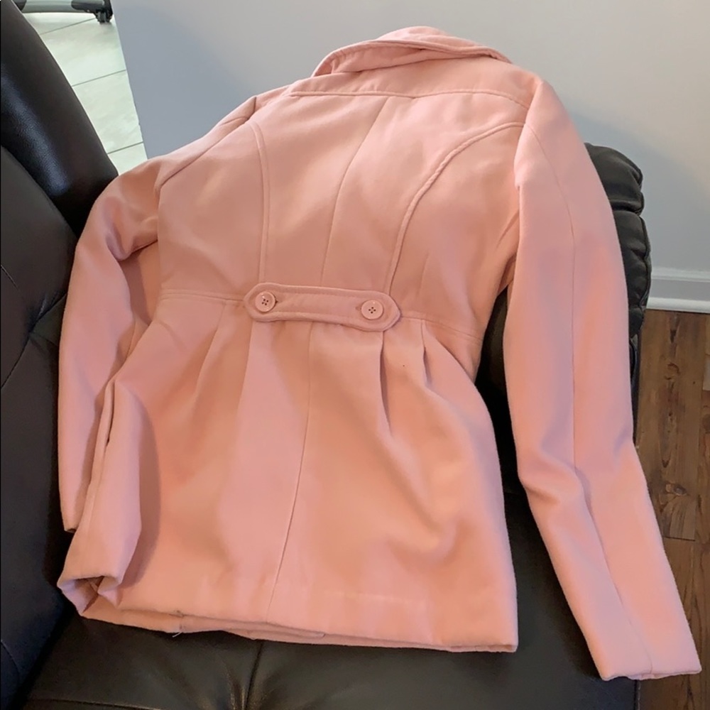 Women’s Light Pink Pea Coat Gem